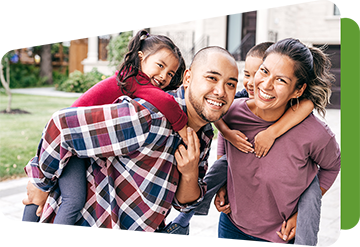 young latinx family smiling
